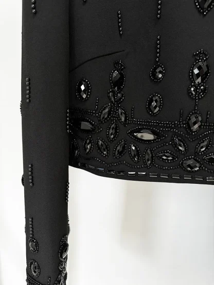 Sequined Zipper Maxi Skirt Set - Image 6