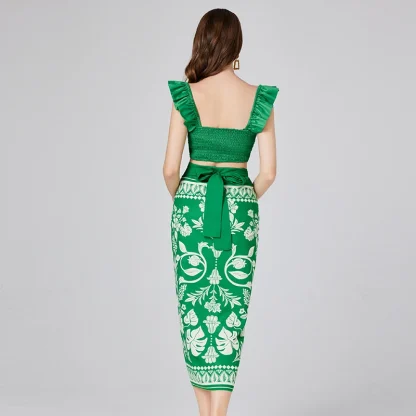 Tropical Breeze Floral Skirt Set - Image 3