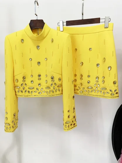 Skirt Outfit Set with Beads - Image 6