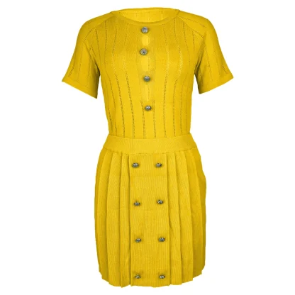 Chic Knit Two-Piece Skirt Set - Image 5