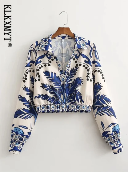 Long Sleeve Blouse and Skirt Set - Image 4