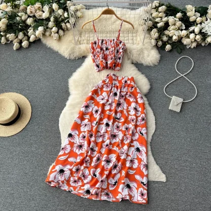Holiday Floral Two-Piece Skirt Set - Image 5