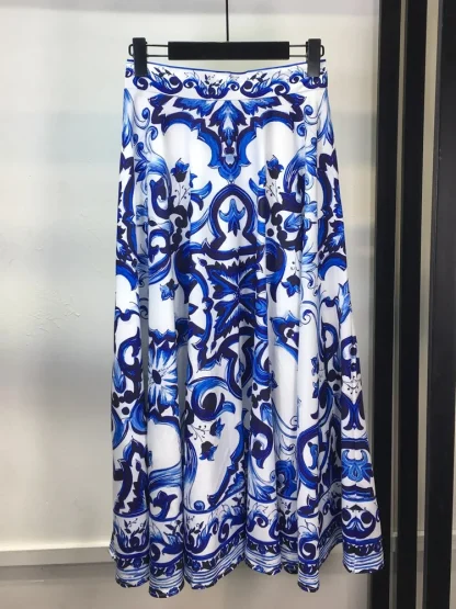 Tank Top Printed Long Skirt Set - Image 6