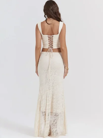 Sunset Glow Maxi Skirt Set - Image 4