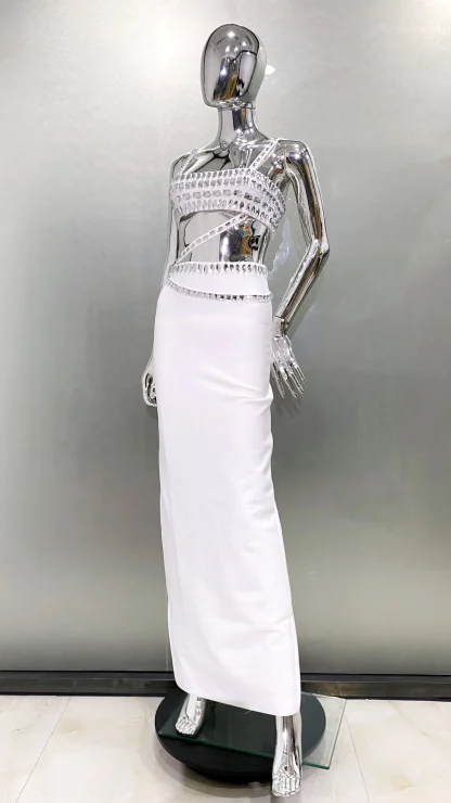 Sparkling Evening Long Skirt Set - Image 4