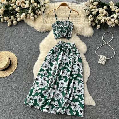 Holiday Floral Two-Piece Skirt Set - Image 6