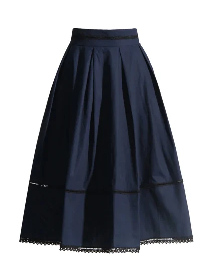 Lapel Top High Waist Skirt Set - Image 6