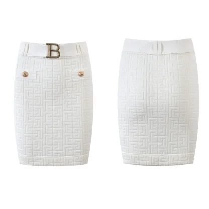 Stretch Knit Top and Skirt Set - Image 5