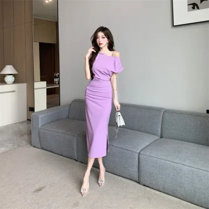 Short Sleeve Top and Long Skirt Set - Image 6