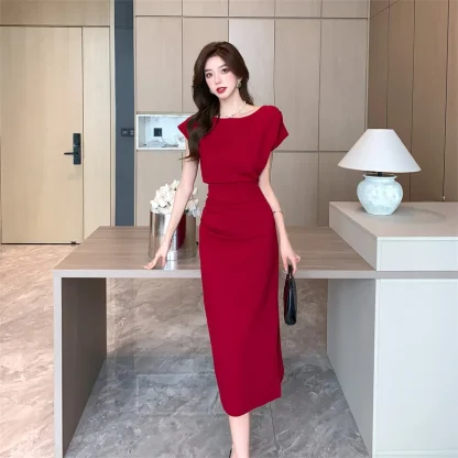 Short Sleeve Top and Long Skirt Set