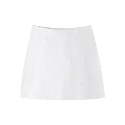 Elegant Knitted Coat Skirt Set - Image 3