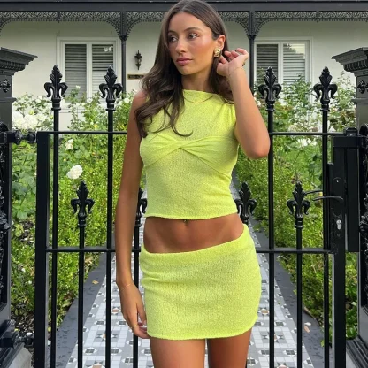Sexy Summer Matching Skirt Set - Image 2
