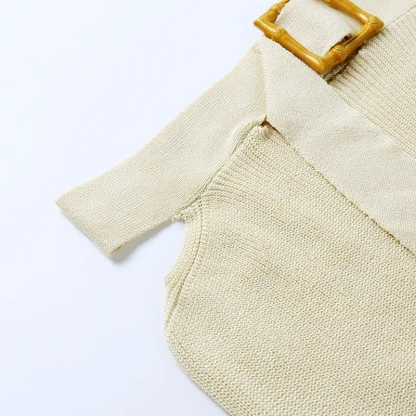 Knit Cropped Top and Long Skirt Set - Image 6