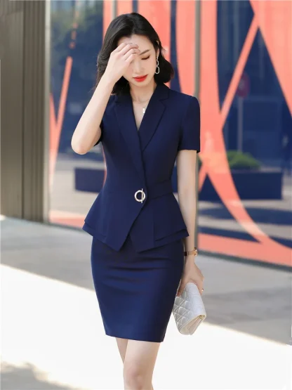 Blue Skirt Set