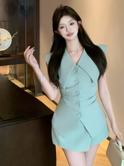 Chic Summer Vest and Skirt Set - Image 3