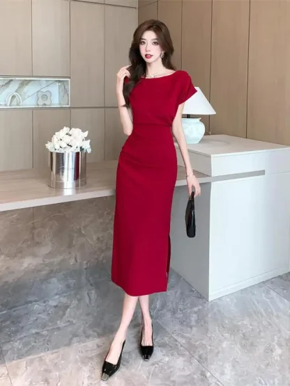 Short Sleeve Top and Long Skirt Set - Image 5