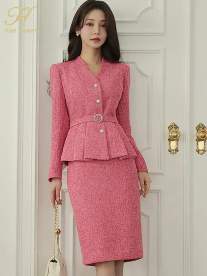 Classic Sheath Pencil Skirt Set - Image 6