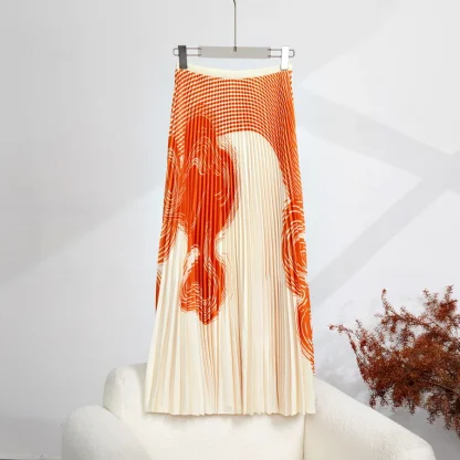 Stretchy Top Long Skirt Set - Image 4