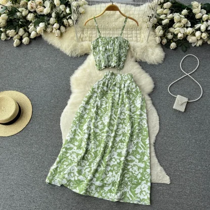 Holiday Floral Two-Piece Skirt Set - Image 7