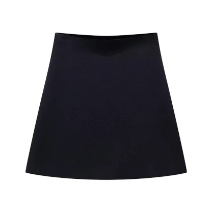 Elegant Knitted Coat Skirt Set - Image 5